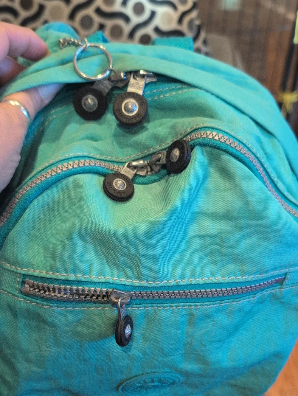 Kipling Teal Chalanger II Everyday Backpack - Lightweight Casual Carry